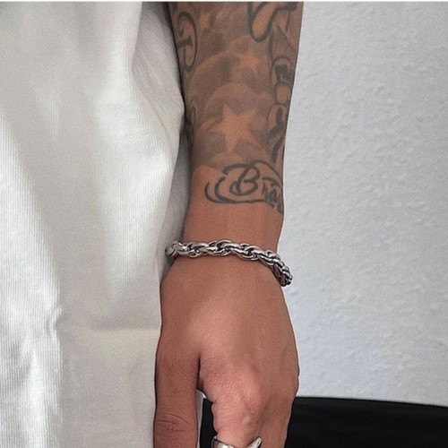 Bracelet hip hop unisexe acier - bracelet,