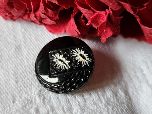 Bouton ancien verre - ancien, en