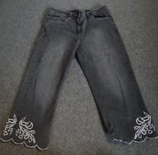 Pantacourt jean gris -