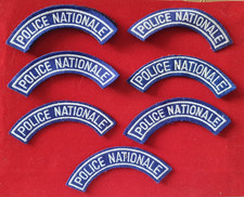 LOT DE 7 PATCHS POLICE