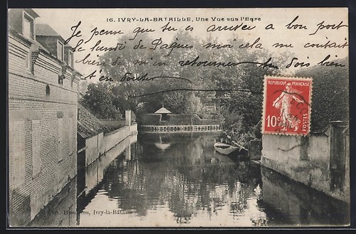 Cpa ivry bataille vue sur - cpa,