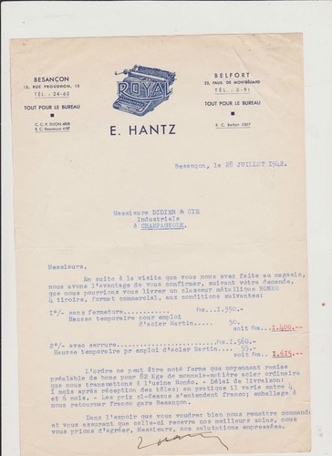 Lettre ancienne commerciale - lettre,