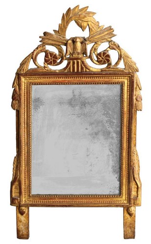 Miroir bois doré époque - en,