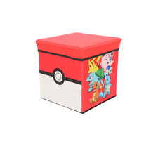 Pouf Coffre de rangement à jouets Pokemon chambre enfant banc et malle Box pokeb