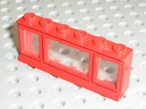 Fenetre rouge lego vintage - rouge,