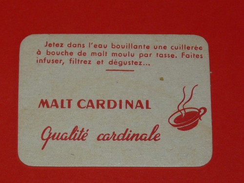 Chromo carte publicitaire - carte, malt