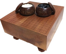 Jeu Go-Board Goban & Go Stone&Bowl SET IGO utilisé du JAPON