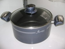 Faitout TEFAL SIGNATURE avec couvercle verre revêtement anti adhésif diamètre 24