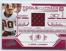 2008 Absolute Memorabilia Tools of the Trade Material  LaRon Landry Jersey /100