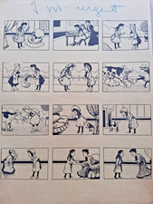 Planche de BD originale non