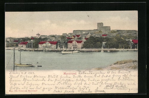 Carte postale marstrand - carte,