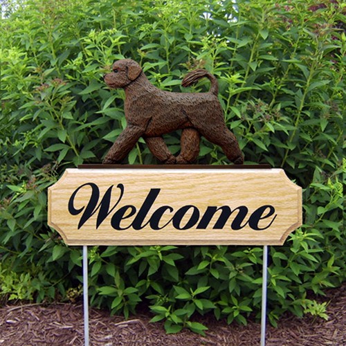 Panneau bienvenue bois - de,