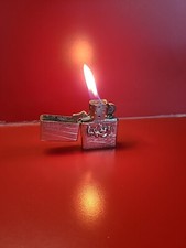 ZIPPO briquet essence DENMARK 1298 Rare petrol lighter argenté 