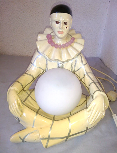 Ancienne belle lampe - ancienne, pierrot