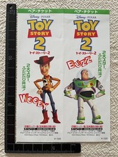 Toy Story 2 Disney 2000 Japan Movie Ticket Stub Vintage Pair