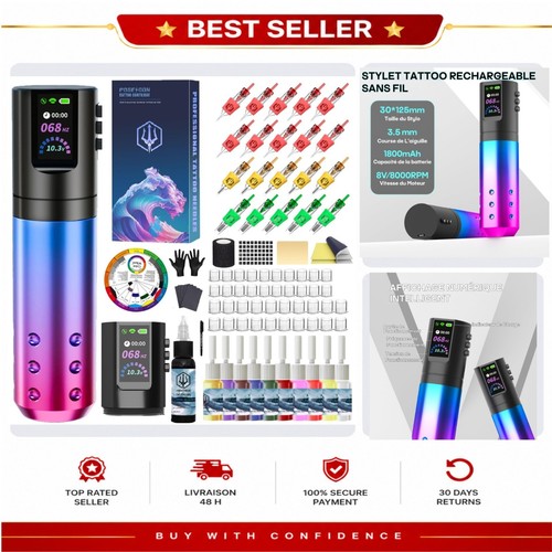 Kit tatouage sans - , fil