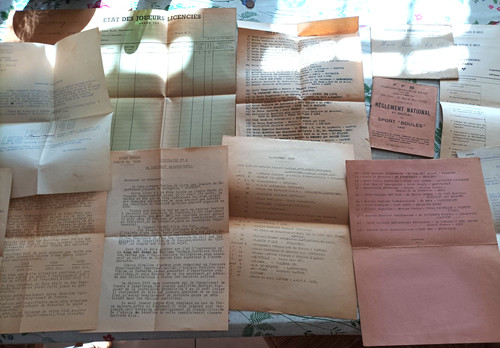 Lot ancien document des - document,