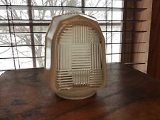 Mid Century Retro White Clear Celing 5 1/2” Light Shade 3 1/8” Fitter