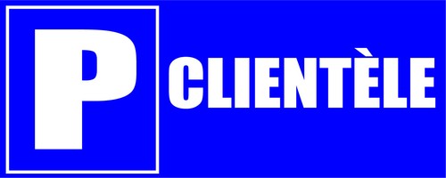 Panneau parking clientèle