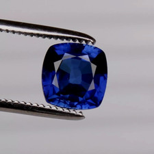 Coussin bleu royal saphir bleuet 7,60 ct. Excellent RARE Loose Gemstone