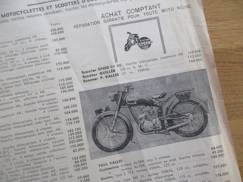 Doc publicitaire moto occasion - publicitaire,