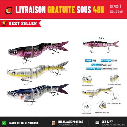 Leurres pêche articulés 3 - leurres,