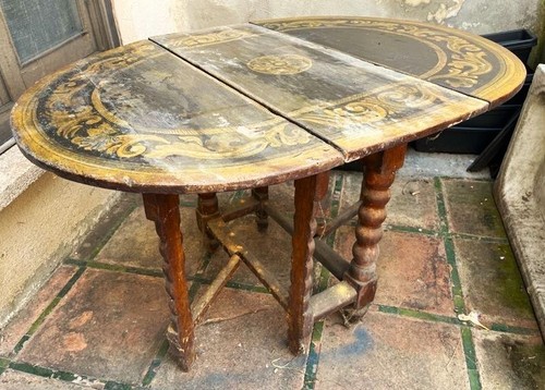 Table ancienne vantaux - table, À