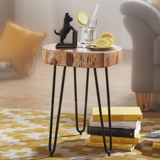 FineBuy Table d'appoint Bois