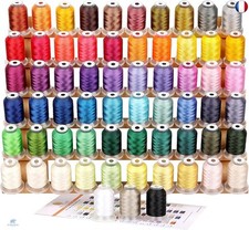 New brothread 63 Brother Couleurs Polyester Fil machine à broder pour 