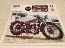Carte moto Terrot 500 RDA 1936