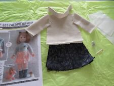 kit vêtement poupée modes et travaux Emilie octobre 2020