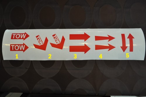 Stickers flèche rouge - flèche,
