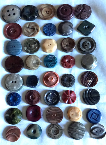 Grands boutons vintage - 40,