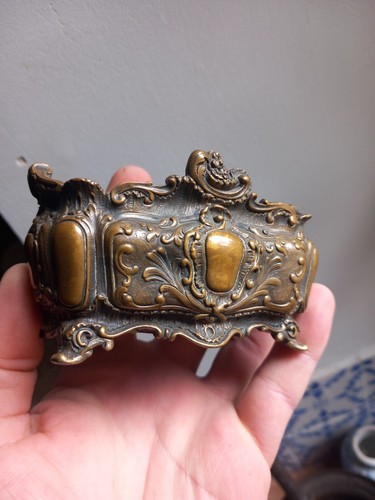 Boite bronze style louis - bronze,