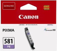 Canon CLI-581 Cartouche d'encre Bleu Photo authentique (TVA incluse)