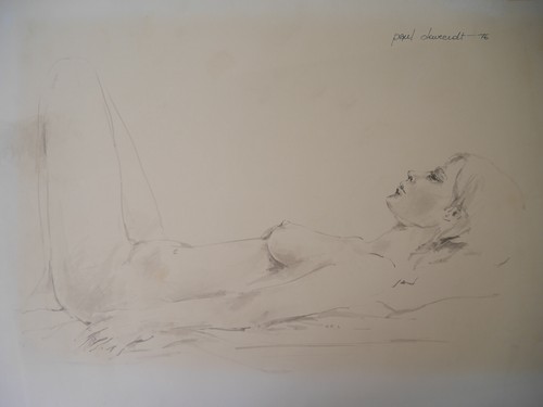 Lithographie femme nue - lithographie,