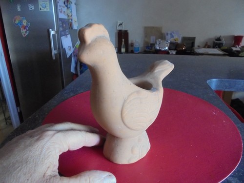Rustique poule terre cuite - en,