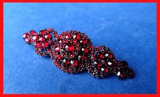Broche En Grenat Biedermeier, Tombak, Vers 1880 Z225