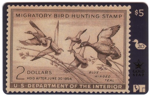 Canard chasse timbre carte - canard,