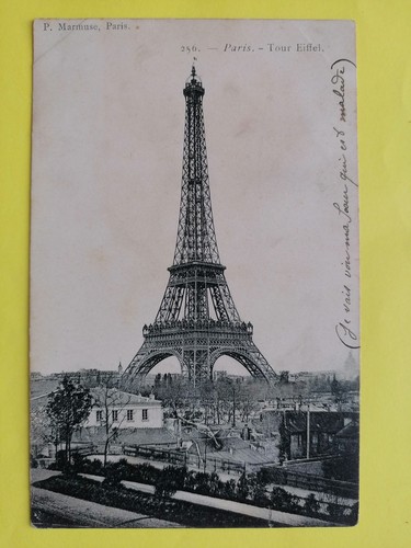Cpa paris écrite 1904 - cpa, à