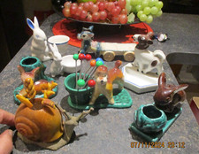 Ancien Porte Pique Olive Coquetier Escargot Chien Ane Lapin Biche dont Vallauris