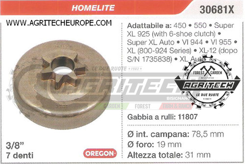 30681x pignon campana frizione - 30681x,