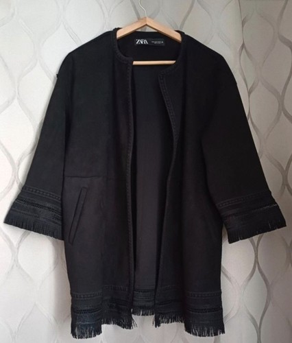 Veste longue zara noir - veste, mi