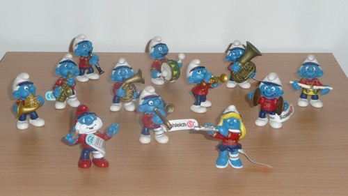 Schtroumpf set 2002 musiciens - schtroumpf:,