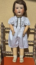 Antique Rare UNIS France 251 Bébé Jumeau Character Boy Bisque Doll, Original Wig