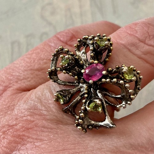 Ancienne bague argent massif - bague,