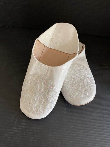 Babouches chaussons blanc - chaussons,