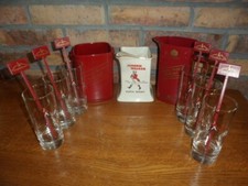 CARAFES-BAC ET VERRES WHISKY JOHNNIE WALKER