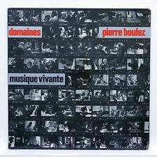 PIERRE BOULEZ domaines ⸺ TOURNUS PORTAL MASSON GHESTEM ⸺ HARMONIA MUNDI LP NM