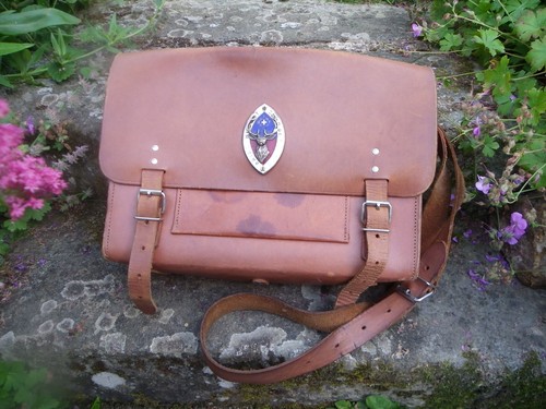 Ancienne sacoche cuir - sacoche, en